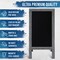 HBCY Creations A-Frame Chalkboard / Sidewalk Chalkboard Sign with Eraser / Large Sturdy Sandwich Board / A Frame Restaurant Message Board